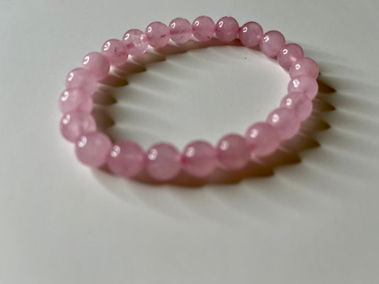 Rose quartz bracelet 8mm