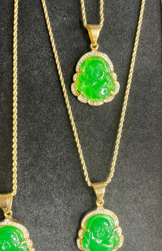 Jade Buddha necklace